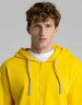 Толстовка на молнии с капюшоном Unit Siverga, желтая, 3XL