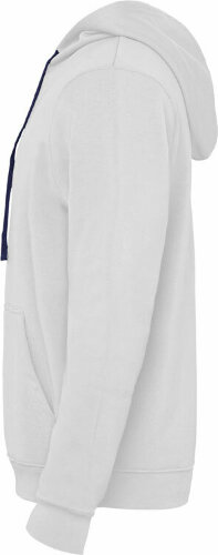 Толстовка с капюшоном Roly Urban мужская, белый/нэйви, размер 3XL (62)