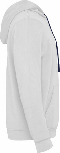 Толстовка с капюшоном Roly Urban мужская, белый/нэйви, размер 3XL (62)
