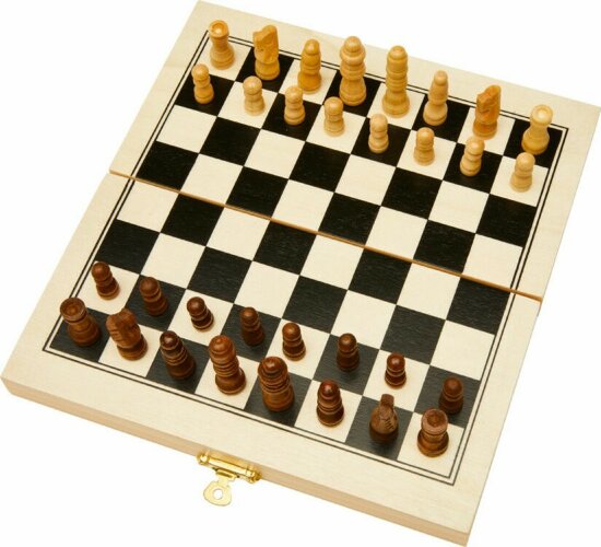 Деревянный шахматный набор King, натуральный