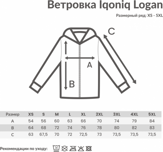 Ветровка Iqoniq Logan из переработанного полиэстера AWARE™, унисекс, 70 г/м2, зеленый айсберг, размер XXS