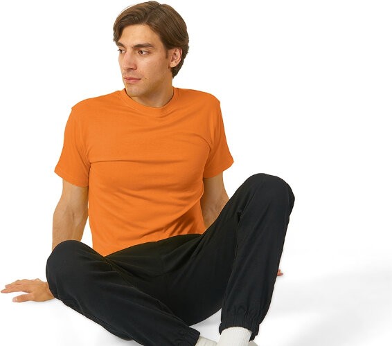 Футболка US Basic Super Heavy Super Club мужская, оранжевый, размер 2XL (56)