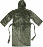 Банный халат VINGA Louis из rPET GRS, унисекс, 350 г/м2, зеленый, размер S-M