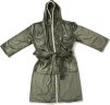 Банный халат VINGA Louis из rPET GRS, унисекс, 350 г/м2, зеленый, размер S-M