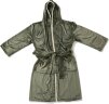 Банный халат VINGA Louis из rPET GRS, унисекс, 350 г/м2, зеленый, размер S-M