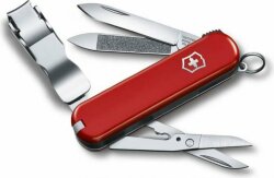 Нож-брелок Victorinox Nail Clip 580, красный