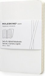 Записная книжка Moleskine Volant (в линейку, 2 шт.), Pocket (9х14 см), белый