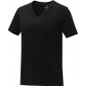 Женская футболка Elevate Somoto с коротким рукавом и V-образным вырезом, черный, размер XS (40)