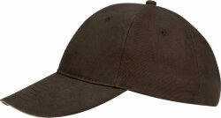 Бейсболка Sol&#039;s Buffalo, коричневая с бежевым