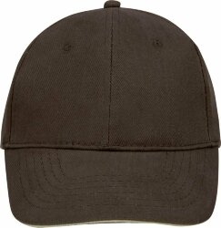 Бейсболка Sol&#039;s Buffalo, коричневая с бежевым