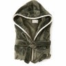 Банный халат VINGA Louis из rPET GRS, унисекс, 350 г/м2, зеленый, размер L-XL