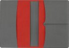 Обложка для паспорта с RFID защитой отделений для пластиковых карт Favor, красная/серая
