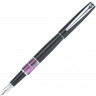  Ручка перьевая Pierre Cardin LIBRA с колпачком, черный/фиолетовый/серебро
