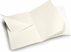 Записная книжка Moleskine Volant (в линейку, 2 шт.), Large (13х21 см), белый