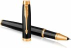 Ручка роллер Parker IM Core Black GT, черный/золотистый