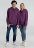Толстовка с капюшоном унисекс Hoodie, фиолетовый меланж, XL