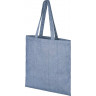  Эко-сумка Pheebs из переработанного хлопка, плотность 210 г/м2, синий
