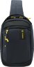 Рюкзак TORBER VOYAGE на одно плечо, серый, полиэстер 900D, 20х10х30 см, 5 л