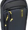 Рюкзак TORBER VOYAGE на одно плечо, серый, полиэстер 900D, 20х10х30 см, 5 л
