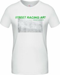 Футболка CoolColor Street Racing Art, белая, S