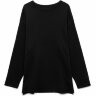 Лонгслив унисекс Siluetti Fuori, черный, S/M