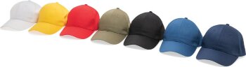 Бейсболка XD Collection Impact из переработанного хлопка AWARE™, 6 клиньев, 190 г/м2, белый