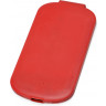 Портативное зарядное устройство Pin на 4000 мАч с большой площадью нанесения и клипом для крепления к одежде или сумке, красный