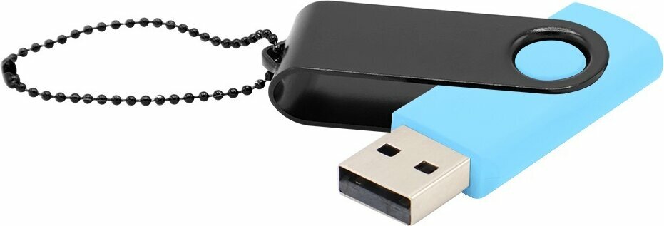 Флешка Designer To Go 2.0 USB 16Gb, голубой/черный