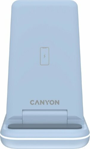 Беспроводное зарядное устройство 3-в-1 CANYON WS-304 (CNS-WCS304B), 15W, голубой