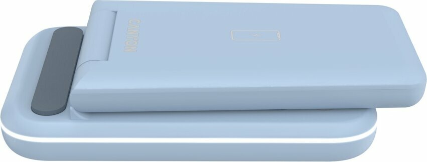 Беспроводное зарядное устройство 3-в-1 CANYON WS-304 (CNS-WCS304B), 15W, голубой