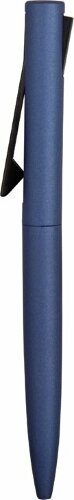 Ручка металлическая шариковая Bevel, синий/черный