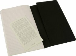 Записная книжка Moleskine Cahier (в линейку, 3 шт.), Large (13х21 см), черный