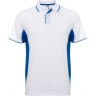 Спортивная футболка поло MONTMELO мужская, белый/королевский синий 3XL