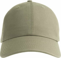 Бейсболка FRASER, органический хлопок, 6 клиньев, металлическая застежка, хаки, универсальный