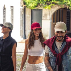 Бейсболка FRASER, органический хлопок, 6 клиньев, металлическая застежка, хаки, универсальный