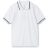 Рубашка поло Unit Virma Stripes, белая, размер S