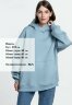 Худи Kulonga Oversize, серо-голубое, XS/S