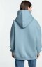 Худи Kulonga Oversize, серо-голубое, XS/S