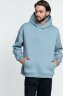 Худи Kulonga Oversize, серо-голубое, XS/S