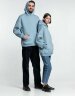 Худи Kulonga Oversize, серо-голубое, XS/S