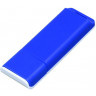  Флешка прямоугольной формы, оригинальный дизайн, двухцветный корпус, 4 Гб, синий/белый