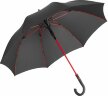 Зонт-трость с цветными спицами FARE Color Style, красный с черной ручкой