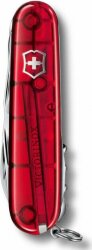 Офицерский нож Victorinox Huntsman 91, прозрачный красный