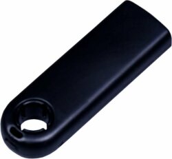 USB-флешка промо на 64 Гб прямоугольной формы, выдвижной механизм, черный