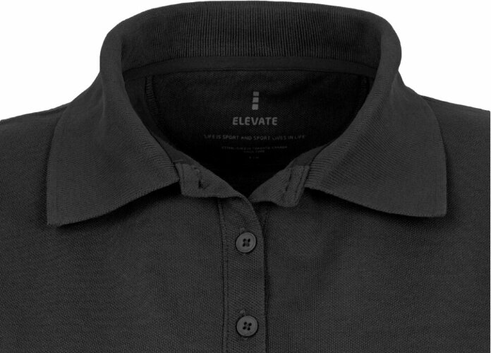 Женская футболка-поло Elevate Calgary с коротким рукавом, черный, размер XL (50-52)