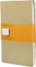 Записная книжка Moleskine Cahier (в линейку, 3 шт.), Large (13х21 см), бежевый