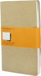 Записная книжка Moleskine Cahier (в линейку, 3 шт.), Large (13х21 см), бежевый