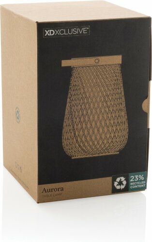 Настольная лампа XD Xclusive Aurora из переработанного пластика RCS, IPx4, серый