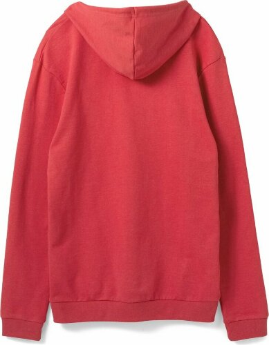 Толстовка с капюшоном унисекс Hoodie, красный меланж, L