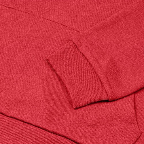 Толстовка с капюшоном унисекс Hoodie, красный меланж, L